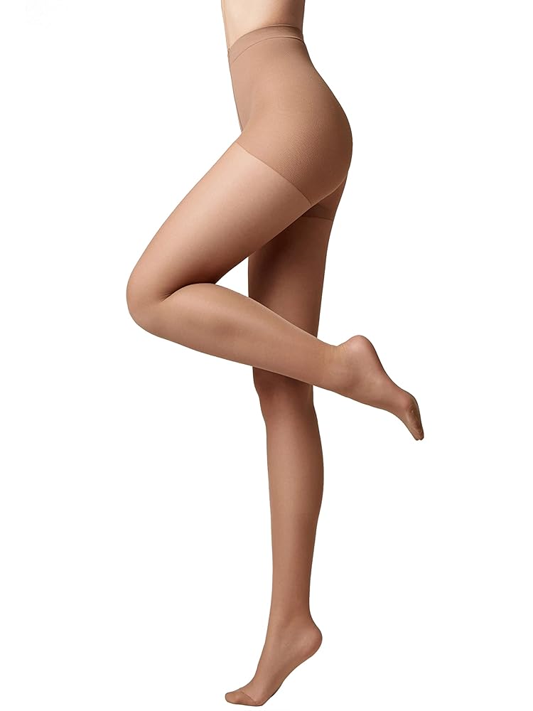 Conte Elegant Solo Classic Sheer Pantyhose with Control Top – Women’s 20 Den Tights Matte Effect Nylon