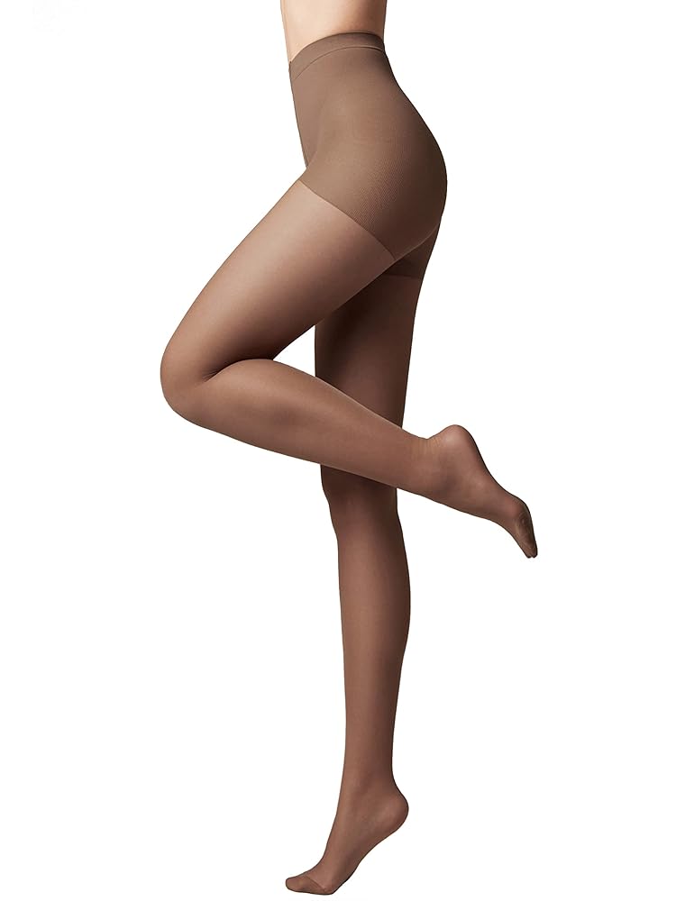 Conte Elegant Solo Classic Sheer Pantyhose with Control Top – Women’s 20 Den Tights Matte Effect Nylon