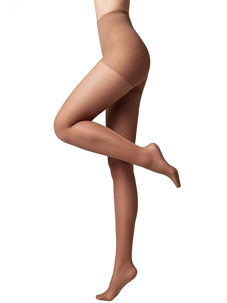 Conte Elegant Solo Classic Sheer Pantyhose with Control Top – Women’s 20 Den Tights Matte Effect Nylon